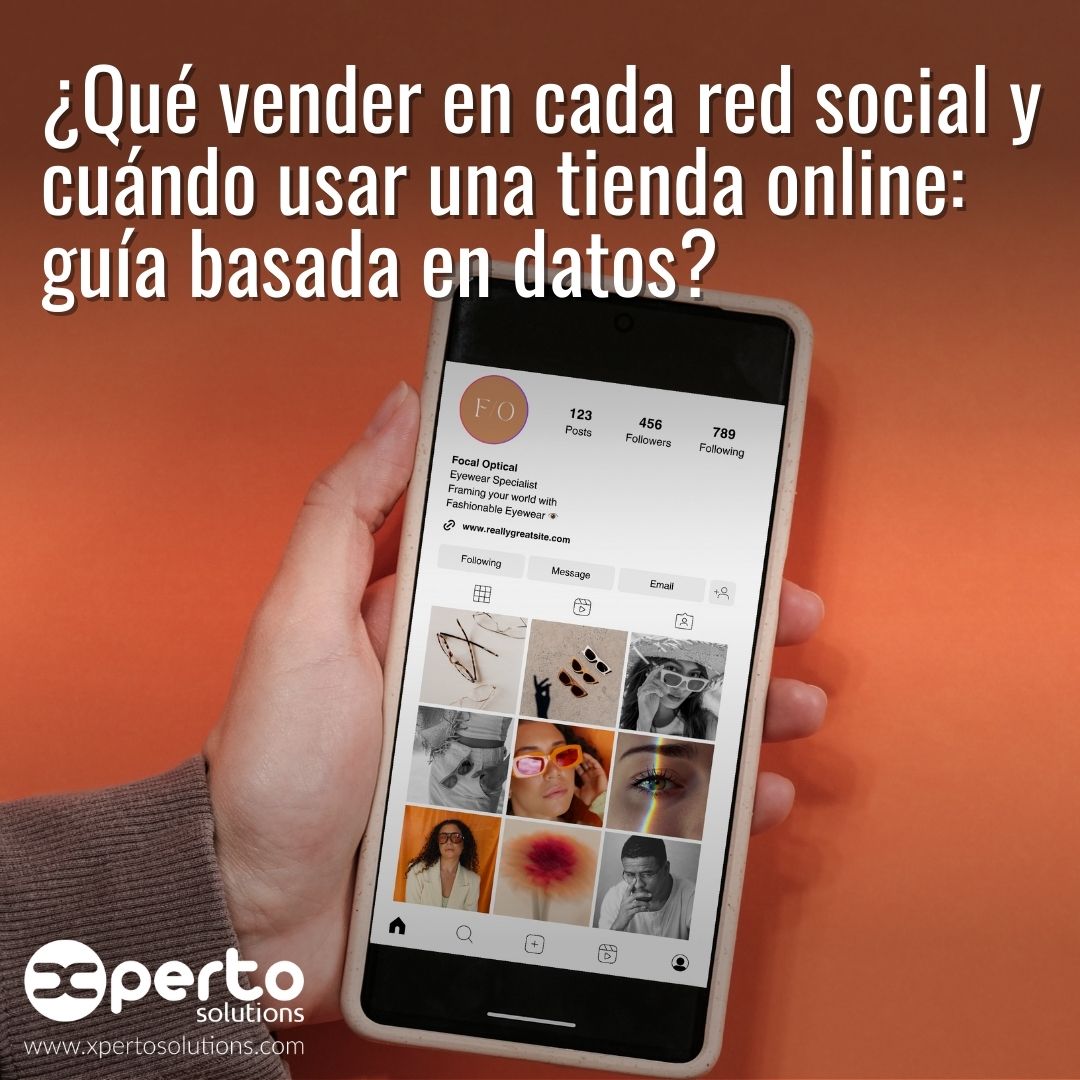 Qué vender en cada red social y cuándo usar una tienda online: guía basada en datos