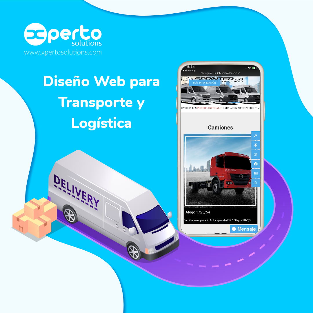 Página web para Transporte y Logística
