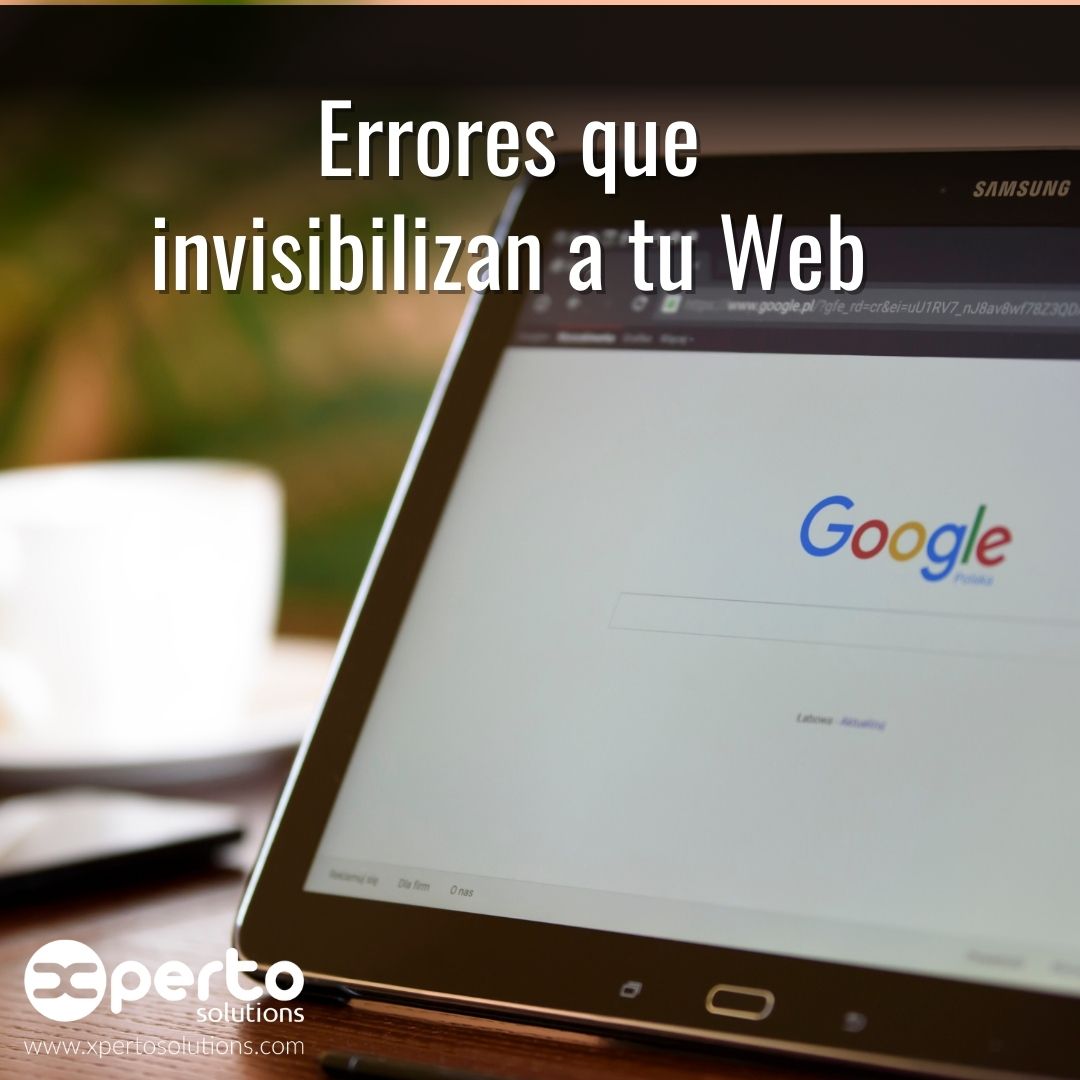Los 4 errores que afectan tu presencia Web