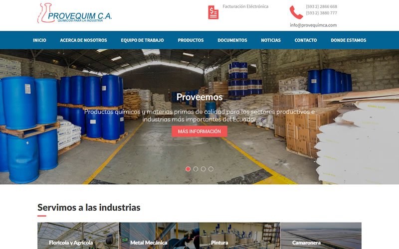 Diseño Web Provequim C.A