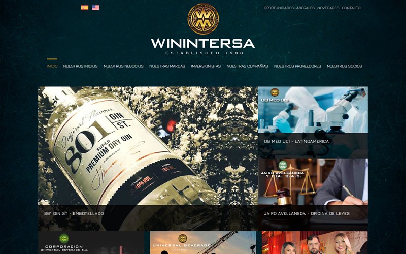 Catálogo Web de Bebidas Alcohólicas y No Alcohólicas Winintersa Holding Group