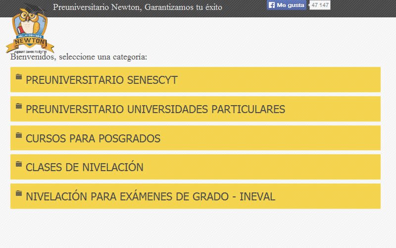 Newton Cursos Facebook
