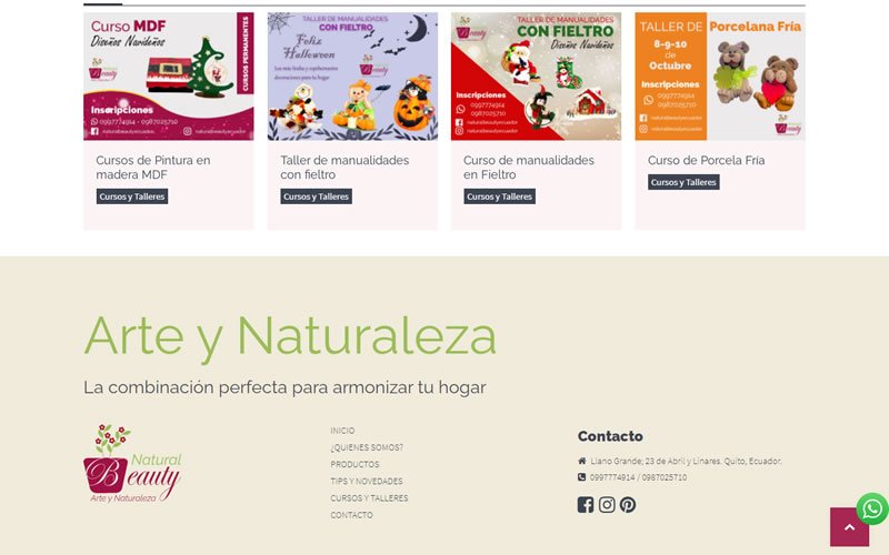Catálogo Ecommerce de Productos para Natura Beauty