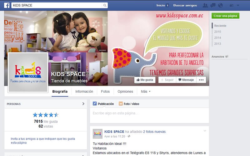 Soporte Redes Sociales Kidsspace