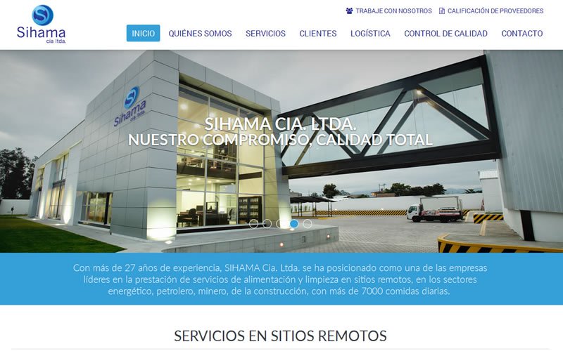 SIHAMA Sitio Web 