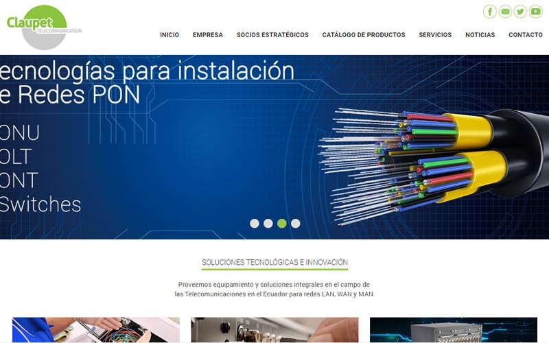 Claupet Telecomunicaciones Web