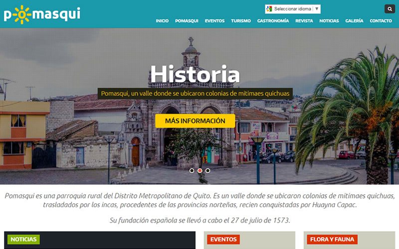 Sitio Web Pomasqui.com