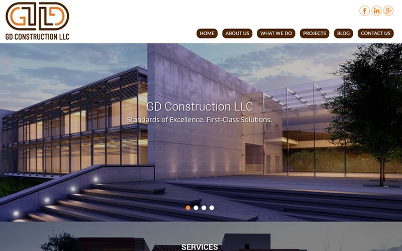 Sitio Web Corporativo GDCONSTRUCTION LLC USA