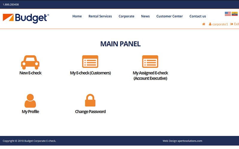 Aplicación web Business E-check para la gestión de reservas de vehículos