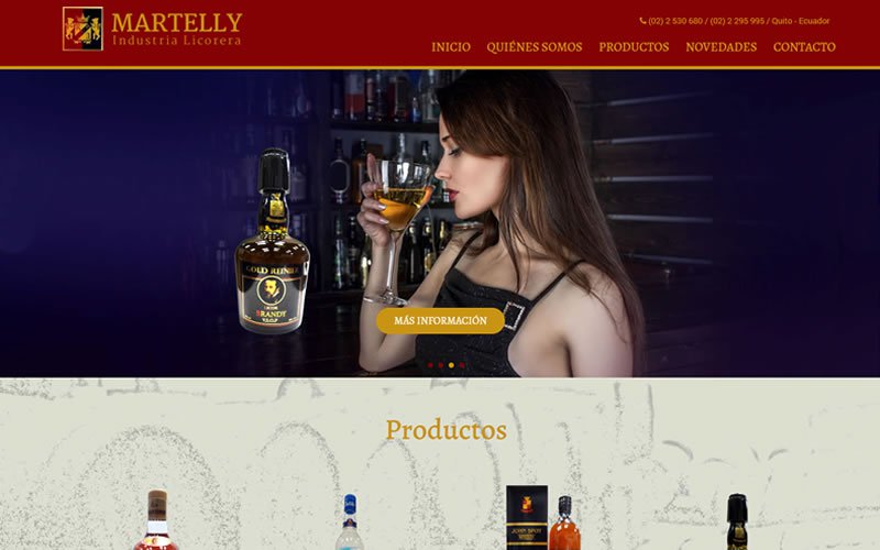 Sitio Web Industria Licorera Martelly