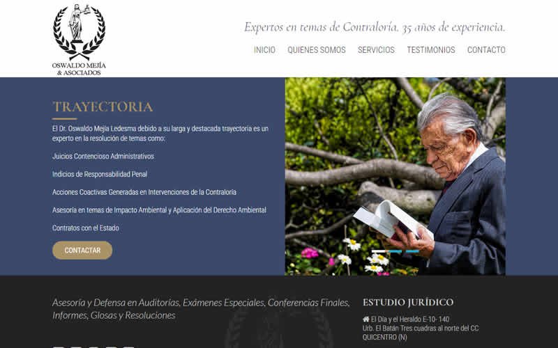 Sitio Web Oswaldo Mejía & Asociados