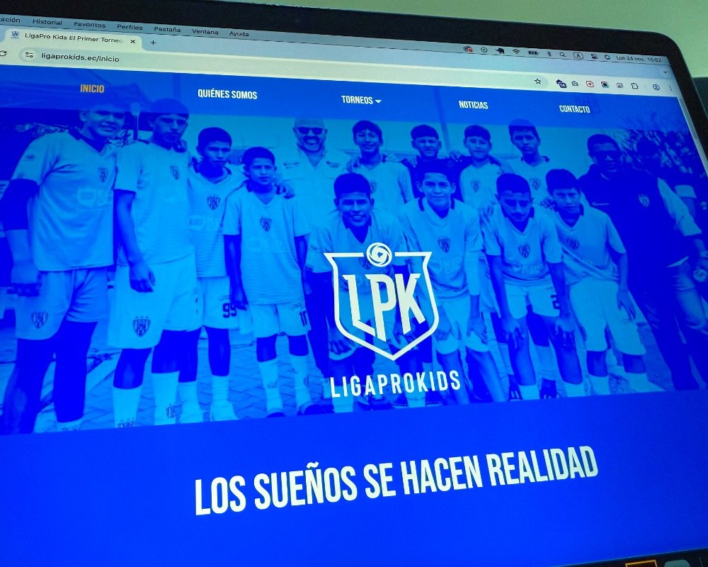 Sitio Web de Torneos de fútbol infanto juveniles LigaPro Kids Ecuador