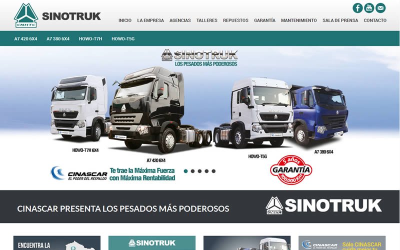 Camiones Sinotruk Web