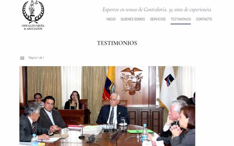 Sitio Web Oswaldo Mejía & Asociados